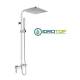 Colonna Doccia Soffione 30x30cm e Doccetta Flat e miscelatore SQUARE Cromata Ponsi 