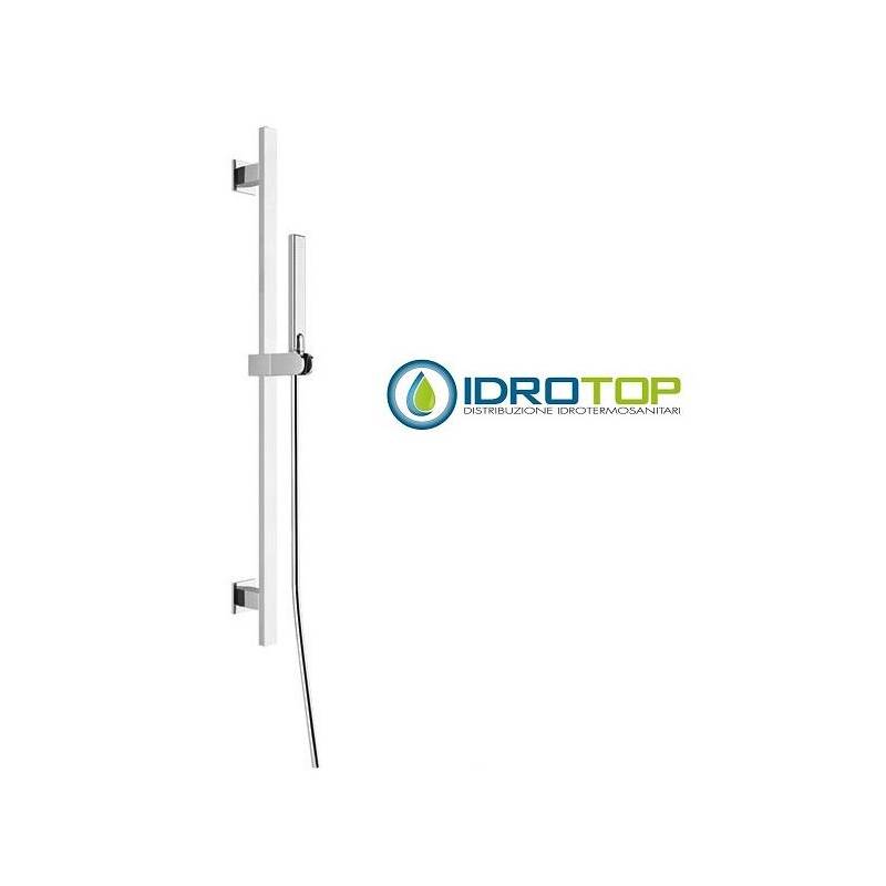 Asta doccia con Doccetta FLAT SQUARE Cromata Ponsi 