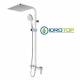 Colonna Doccia Soffione 30x30cm e Doccetta Quadro 2F e miscelatore SQUARE Cromata Ponsi 