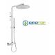 Colonna Doccia Termostatica Soffione 20X20cm Doccetta Stick ROUND Cromata  Ponsi 