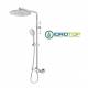 Colonna Doccia Termostatica Soffione 30X30cm Doccetta Blade 2F ROUND Cromata   Ponsi 