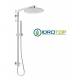 Colonna Doccia Concept 1 Soffione 30X30cm Doccetta Stick ROUND Cromata   Ponsi 