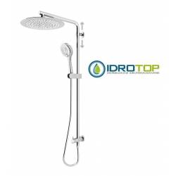 Colonna Doccia Concept 1 Soffione 30X30cm Doccetta Blade 2F ROUND Cromata   Ponsi 