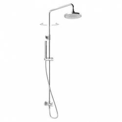Colonna Doccia EASY Concept 1 Soffione 20X20cm Doccetta in Abs  ROUND Cromata  Ponsi 