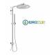 Colonna Doccia Concept 2 Soffione 20X20cm Doccetta Stick ROUND Cromata  Ponsi 
