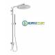 Colonna Doccia Concept 2 Soffione 30X30cm Doccetta Stick ROUND Cromata  Ponsi 