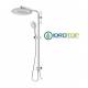 Colonna Doccia Concept 2 Soffione 20X20cm Doccetta Blade 2F ROUND Cromata  Ponsi 