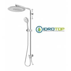 Colonna Doccia Concept 2 Soffione 30X30cm Doccetta Blade 2F ROUND Cromata  PONSI 