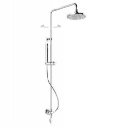 Colonna Doccia EASY Mix Soffione 20X20cm Doccetta in Abs  ROUND Cromata  Ponsi 