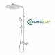 Colonna Doccia Mix Soffione 20X20cm Doccetta Blade 2F ROUND Cromata  Ponsi 