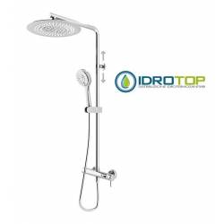 Colonna Doccia Mix Soffione 30X30cm Doccetta Blade 2F ROUND Cromata Ponsi 