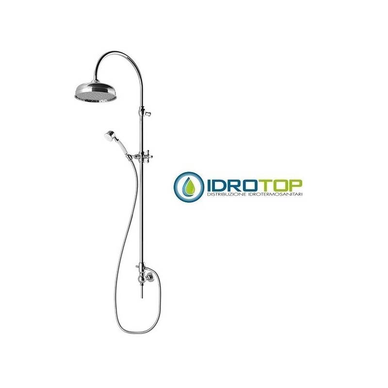 Colonna Doccia Soffione 20cm e Flessibile Di Raccordo CONCEPT2 Cromata Ponsi 