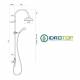 Colonna Doccia Soffione 20cm e Flessibile Di Raccordo CONCEPT2 Cromata Ponsi 