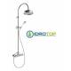 Colonna Doccia Soffione 20cm e Rubinetto Termostatico CLASSIC Ottone lucido naturale Ponsi 