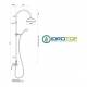 Colonna Doccia Soffione 20cm e Rubinetto Termostatico CLASSIC Ottone lucido naturale Ponsi 