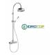 Colonna Doccia Soffione 20cm e Rubinetto Termostatico CLASSIC Oro Ponsi 