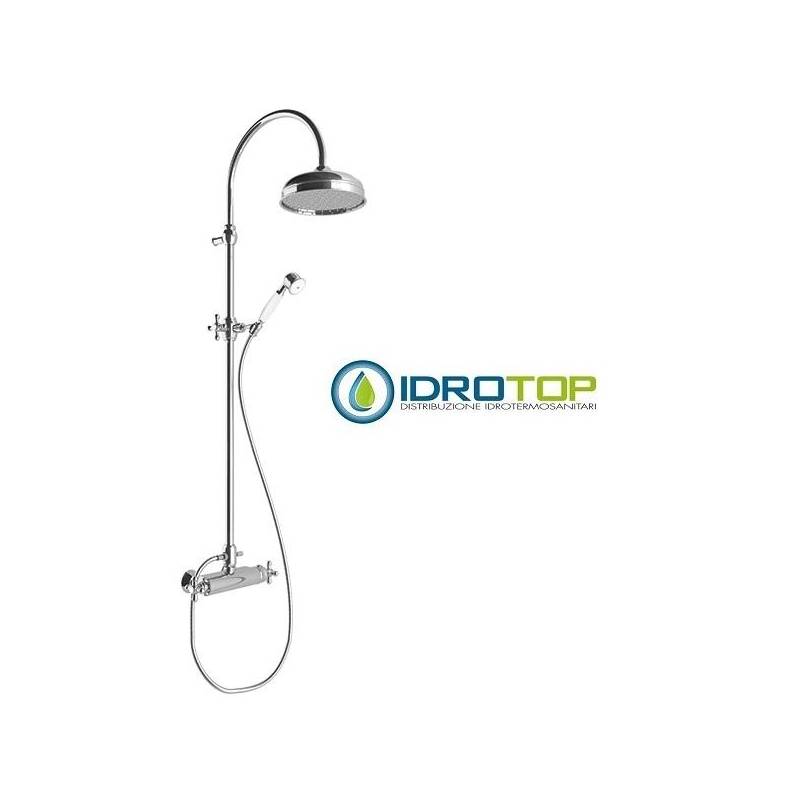 Colonna Doccia Soffione 20cm e Rubinetto Termostatico CLASSIC Oro Ponsi 