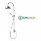 Colonna Doccia  Soffione 20cm e Flessibile Di Raccordo CLASSIC Oro Ponsi 