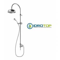 Colonna Doccia  Soffione 20cm e Flessibile Di Raccordo CLASSIC Oro Ponsi 