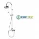 Colonna Doccia Soffione 20cm e Vitoni Ceramici CLASSIC Oro Ponsi 