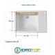 Lavatoio LINDO 75X50,asse in legno,sifone,vasca in Abs metacrilato,senza cesto BIANCO Colavene