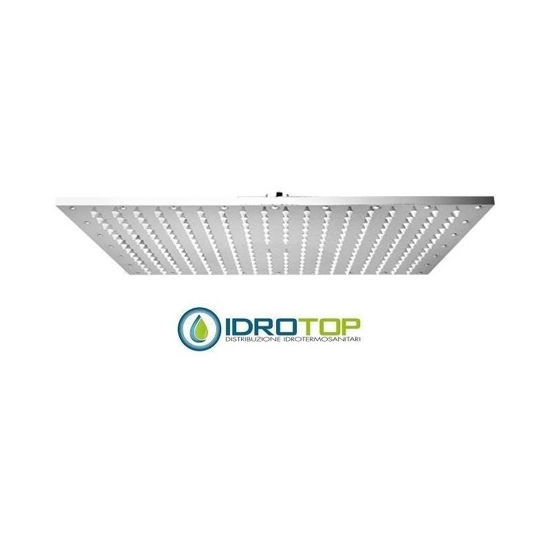 Soffione Rettangolare 40x30cm, in Ottone Cromato Ponsi 