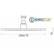 Soffione Ovale 25x17,5cm, in Ottone Cromato Ponsi 
