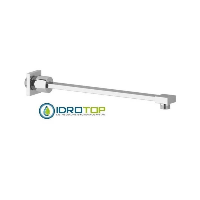 Braccio Doccia 35cm Rettangolare in Ottone Cromato Ponsi 