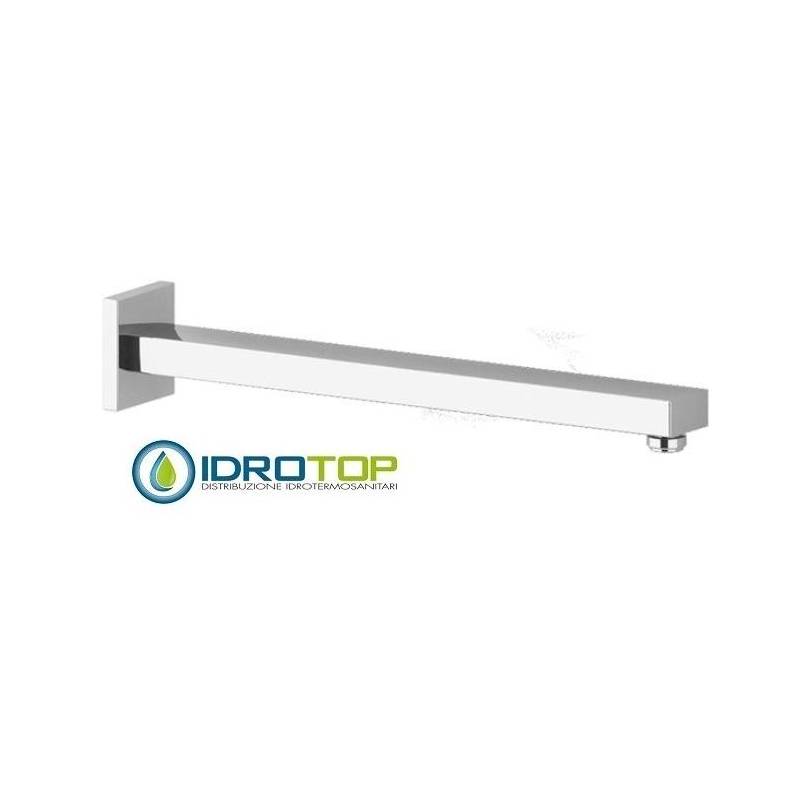 Braccio Doccia 35cm Quadrato in Ottone Cromato Ponsi 