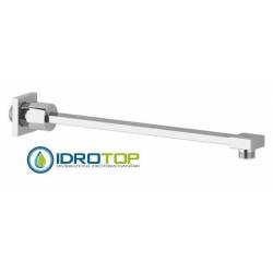 Braccio Doccia 30cm Rettangolare in Ottone Cromato Ponsi 
