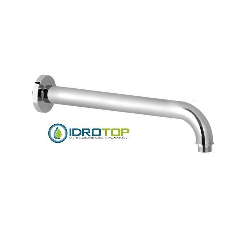 Braccio Doccia 33,5 cm in Ottone  Lucido Naturale Ponsi 