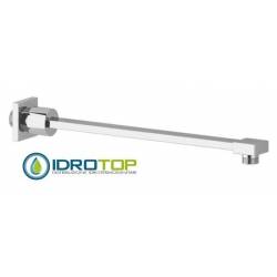 Braccio Doccia Rettangolare 25cm in Ottone Cromato Ponsi 