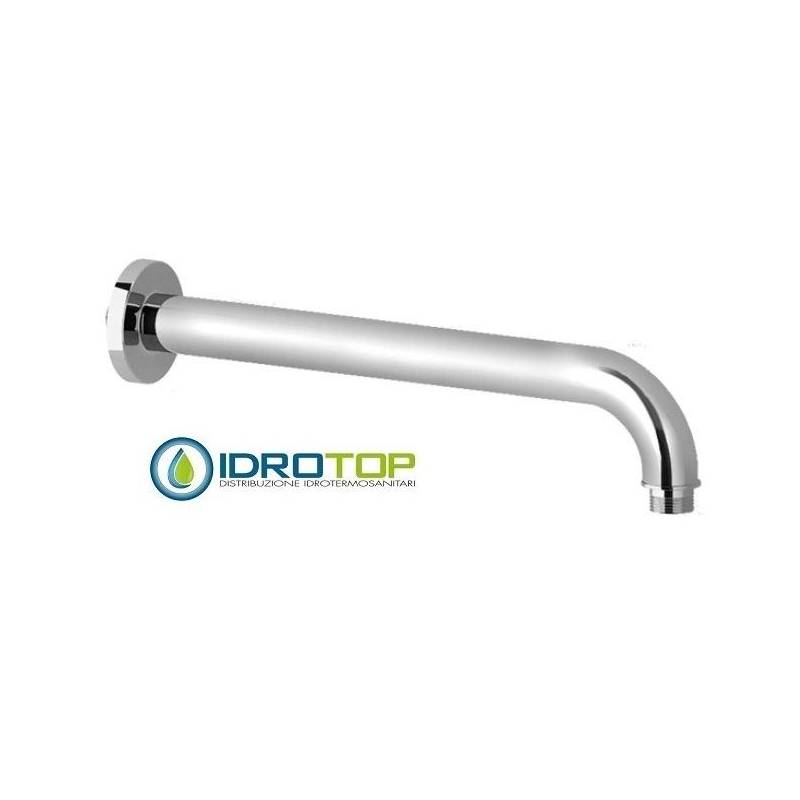 Braccio Doccia Tondo 18,5cm in Ottone Cromato Ponsi 
