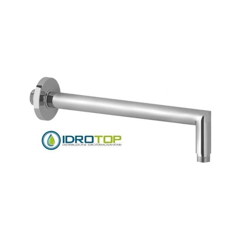 Braccio Doccia Tondo 25cm in Ottone Cromato Ponsi 