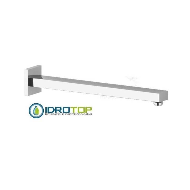 Braccio Doccia Quadrato 30cm in Ottone  Cromato Ponsi 
