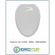 Copriwater Ideal Standard SOVAS BIANCO Cerniera Cromo-Sedile-Asse Wc