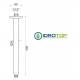 Braccio Doccia a Soffitto 30cm in Ottone Cromato Ponsi 
