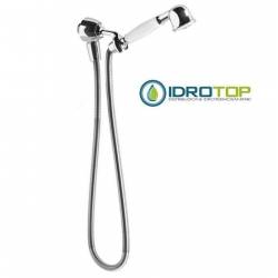 Supporto doccia in Ottone Cromato+presa d'acqua+flessibile e doccetta  Classic Ponsi 