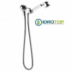 Supporto doccia in Ottone Dorato+presa d'acqua+flessibile e doccetta  Classic Ponsi 