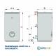Scaldacqua ISS 200 - 200L Elettrico a Pavimento ad Accumulo in Acciaio Vetroporcellanata Styleboiler 