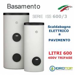 Scaldacqua ISS 600/3 - 600L Elettrico a Pavimento ad Accumulo in Acciaio Vetroporcellanata Styleboiler 