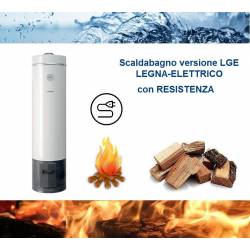 Scaldabagno LGE 80L a Legna-Elettrico ad Accumulo in Acciaio Vetroporcellana Styleboiler 