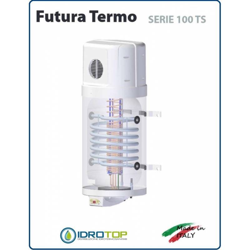 Scaldacqua Futura 100TS - 100L a Pompa di Calore Aria-Acqua in Acciaio Vetroporcellanata Styleboiler 