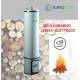 SCALDABAGNO A LEGNA-ELETTRICO mod. LE80 con COIBENTAZIONE LANA VETRO Bandini-Braun