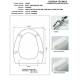 Copriwater EXCEL MULTISPAZIO MB Cesabo Bianco con cerniera Cromo 