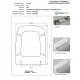 Copriwater X 3 AXA Bianco Cerniera Cromo 