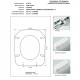 Copriwater 1930 OVALE Bianco Cerniera Cromo-Duravit 