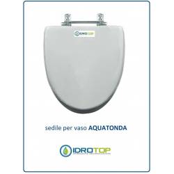 Copriwater Ideal Standard  AQUATONDA BIANCO  Cerniera Cromo TOP QUALITY 