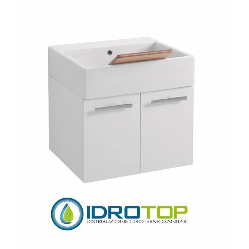 Mobile  Sospeso con lavabo  60X50, BIANCO COLAVENE  