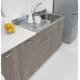 Mobile sottolavello 120 per cucina doppia anta abbinabile al lavello inox in tre colori  
